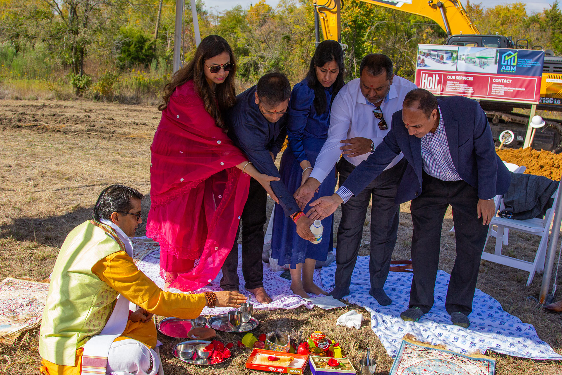 Bhoomi Pooja: Starting off Bunker Hill with a celebration.