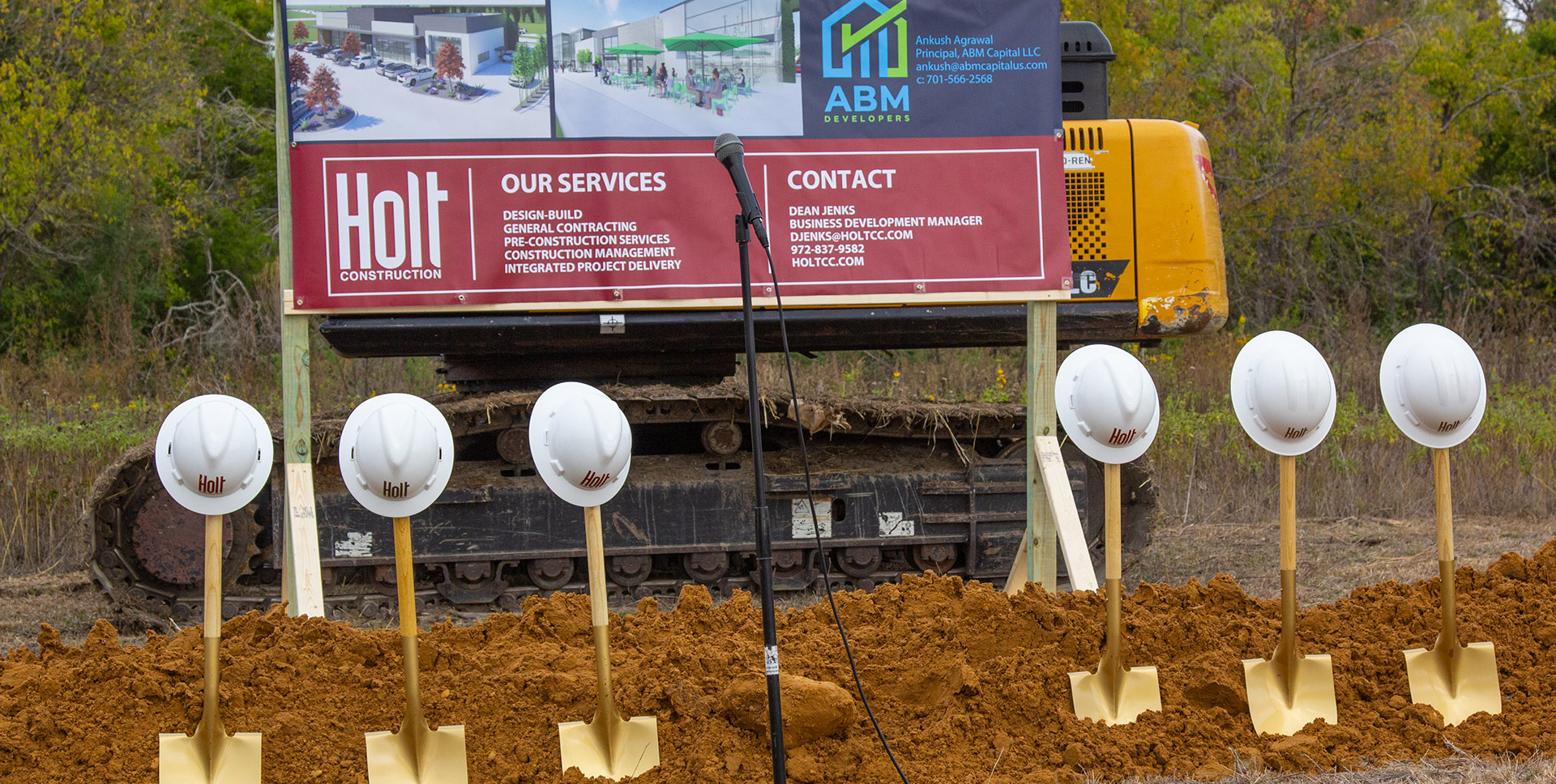 Bunker Hill Groundbreaking hard hats